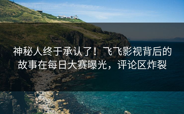 神秘人终于承认了！飞飞影视背后的故事在每日大赛曝光，评论区炸裂